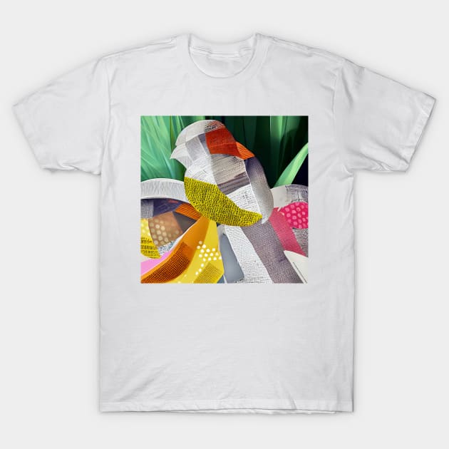 Abstract Bird Collage T-Shirt by DANAROPER